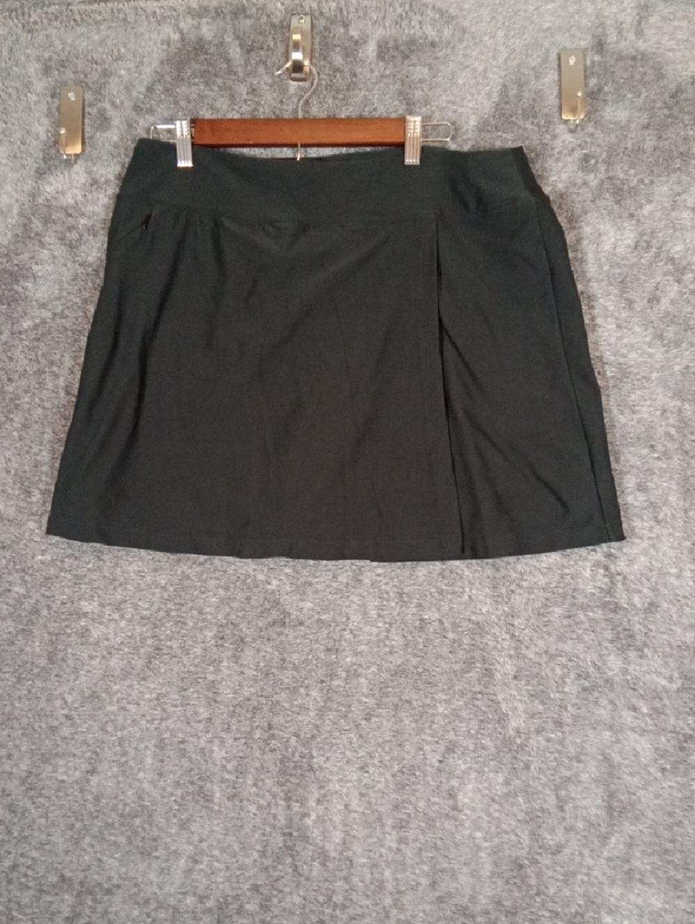 L.L. Bean Skort Black Tenhis Pickleball Outdoors Performance Womens Large